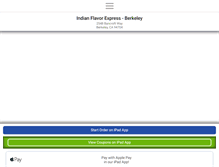 Tablet Screenshot of indianflavorexpress.com